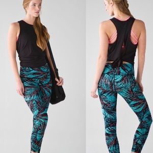 Tropical High Waist Lululemon pants -  4